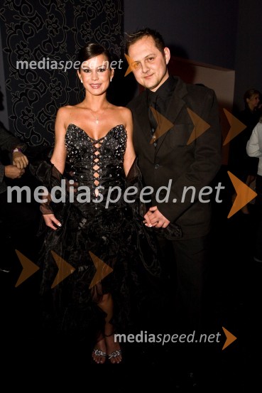 Tamara Popovič, Miss Planeta 2008 s spremljevalcemDiamanti, podelitev glasbenih nagrad