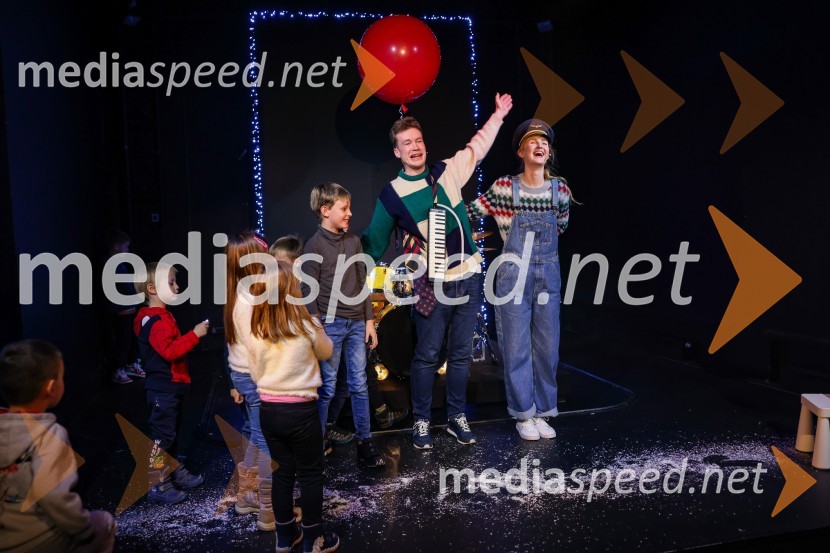  Žan Brelih Hatunić, igralec;  Lucija Harum, igralka, pevkaMala Eli, premiera predstave za najmlajše v SLG Celje