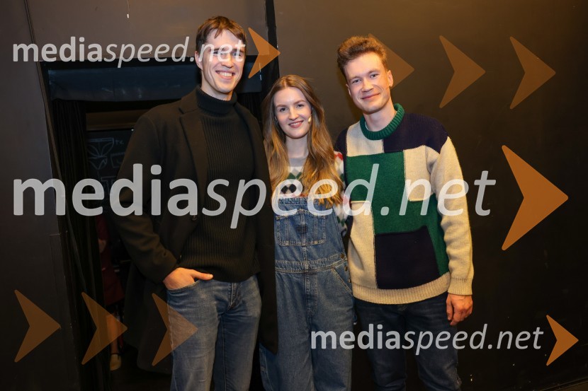  Urban Kuntarič, igralec;  Lucija Harum, igralka, pevka;  Žan Brelih Hatunić, igralecMala Eli, premiera predstave za najmlajše v SLG Celje