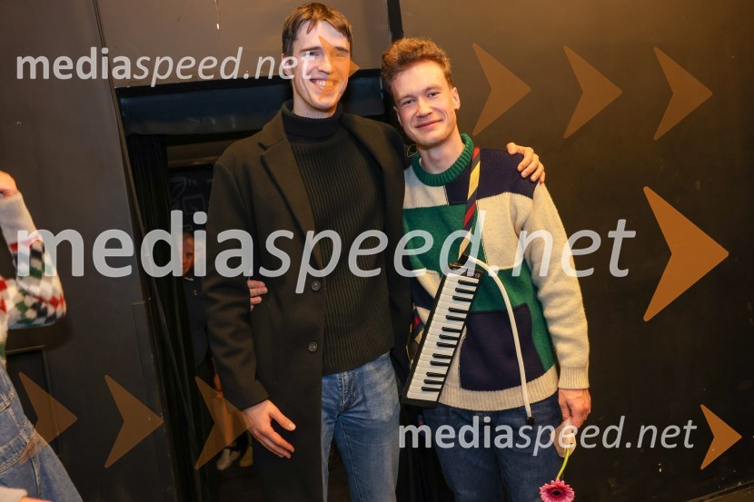  Urban Kuntarič, igralec;  Žan Brelih Hatunić, igralecMala Eli, premiera predstave za najmlajše v SLG Celje