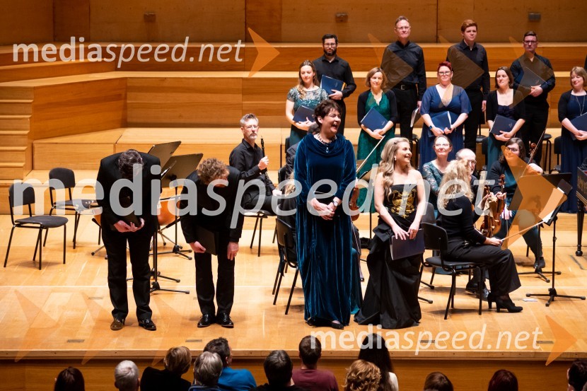  Edward Grint, bas;  Joshua Ellicott, tenor;  Hilary Summers, alt;  Alexandra Oomens, sopranThe King´s Consort, koncert v Cankarjevem domu