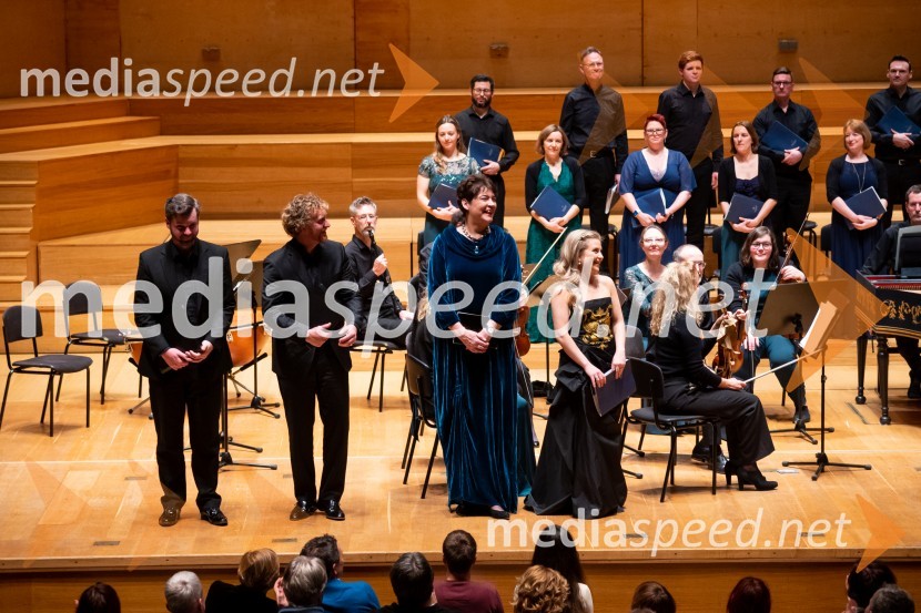  Edward Grint, bas;  Joshua Ellicott, tenor;  Hilary Summers, alt;  Alexandra Oomens, sopranThe King´s Consort, koncert v Cankarjevem domu