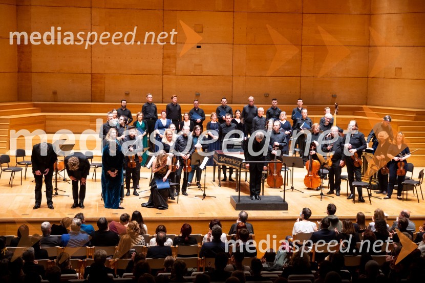  Edward Grint, bas;  Joshua Ellicott, tenor;  Hilary Summers, alt;  Alexandra Oomens, sopran;  Robert King, dirigentThe King´s Consort, koncert v Cankarjevem domu