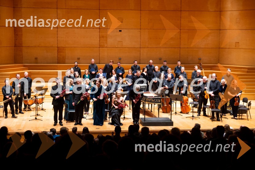  Edward Grint, bas;  Joshua Ellicott, tenor;  Hilary Summers, alt;  Alexandra Oomens, sopran;  Robert King, dirigentThe King´s Consort, koncert v Cankarjevem domu