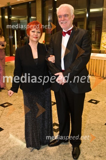 Marko Gorjanc, namestnik ravnatelja SNG Opera in balet Ljubljana in njegova soproga Radomila GorjancVeliki rotarijski ples 2009
