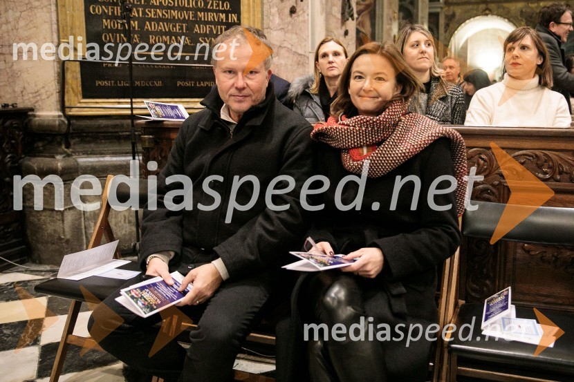  Veit-Ulrich Braun, novinar;  Tanja Fajon, podpredsednica vlade in ministrica za zunanje zadeveSlavnostni božični koncert Slovenskega in Britanskega parlamentarnega zbora