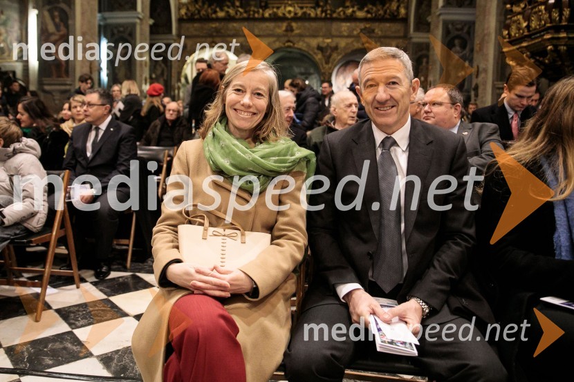  Tiffany Sadler, Britanska veleposlanica;  Steve Sadler, glavni finančni direktor, Yattendon Group PlcSlavnostni božični koncert Slovenskega in Britanskega parlamentarnega zbora