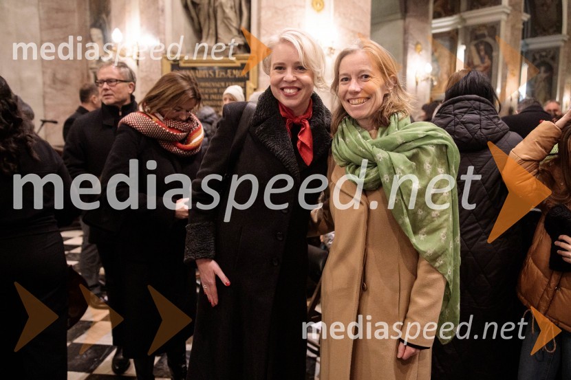 mag. Urška Klakočar Zupančič, predsednica Državnega zbora RS, podpredsednica, Gibanje Svoboda;  Tiffany Sadler, Britanska veleposlanicaSlavnostni božični koncert Slovenskega in Britanskega parlamentarnega zbora