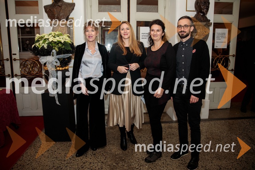  Vesna Jurca Tadel, ravnateljice SNG Drama Ljubljana;  Barbara Svetek, vodja službe za marketing SNG Drama Ljubljana;  Ema Peruš, vodja abonmajev SNG Drama Ljubljana;  Jernej Pristov, vodja službe za odnose z javnostmi SNG Drama LjubljanaMojih 5 minut je danes, dobrodelni koncert za Sklad Jerneja Šugmana