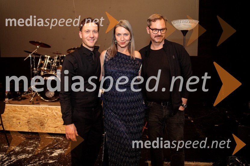  Klemen Slakonja, igralec, komik in TV voditelj;  Nina Valič, igralka;  Jurij  Zrnec, igralecMojih 5 minut je danes, dobrodelni koncert za Sklad Jerneja Šugmana