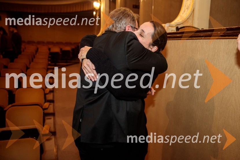  Bojan Emeršič, igralec;  Andreja Šugman, SiTi TeaterMojih 5 minut je danes, dobrodelni koncert za Sklad Jerneja Šugmana