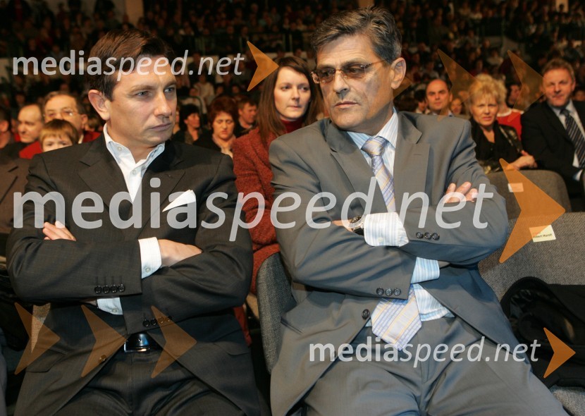 Borut Pahor, evroposlanec in predsednik stranke SD in Maksimiljan LavrincRazglasitev Slovenca leta 2005 Nedeljskega dnevnika