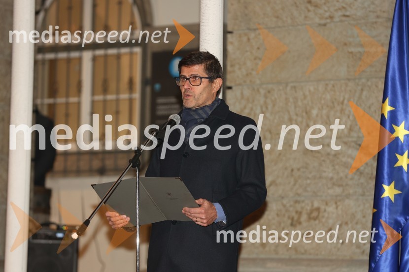  Matjaž Rakovec, župan Mestne občine KranjSpominska slovesnost ob dnevu samostojnosti in enotnosti, Mestna občina Kranj