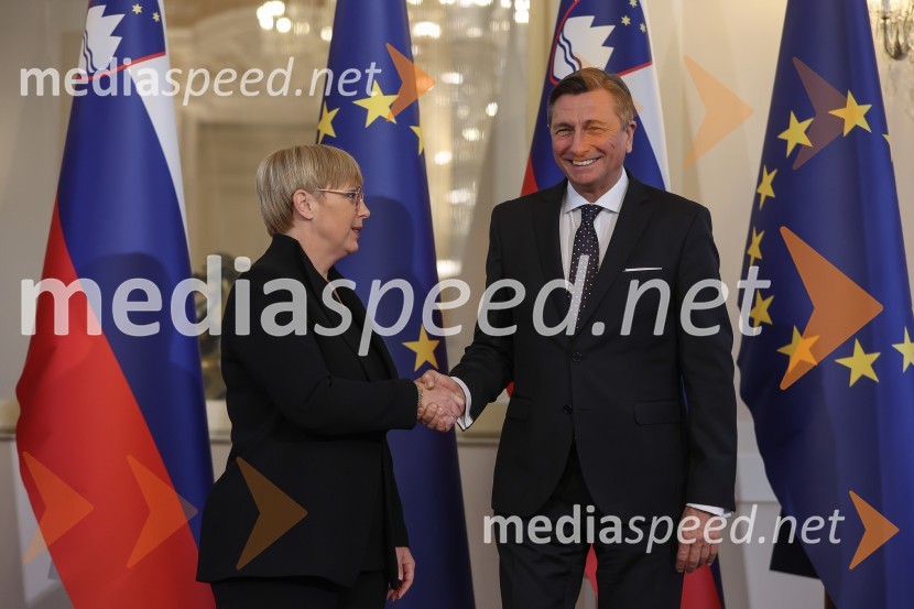 dr. Nataša Pirc Musar, predsednica Republike Slovenije;  Borut Pahor, predsednik Republike SlovenijePrimopredaja poslov med Borutom Pahorjem in novo predsednico Natašo Pirc Musar