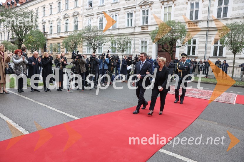 dr. Aleš Musar, lastnik Ruske dače; dr. Nataša Pirc Musar, predsednica Republike SlovenijePrimopredaja poslov med Borutom Pahorjem in novo predsednico Natašo Pirc Musar