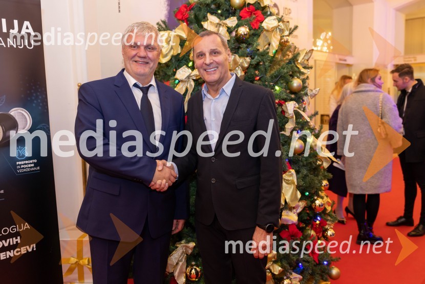  Milan Kuster, predsednik uprave Skupine Lunos;  Danilo Rošker, direktor SNG MariborBožično-novoletni koncert Opere SNG Maribor