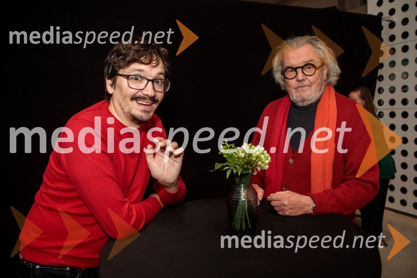  Ajdin Bašić;  Ranko Novak, oblikovalecGibanje, premiera gledališke igre v Cukrarni