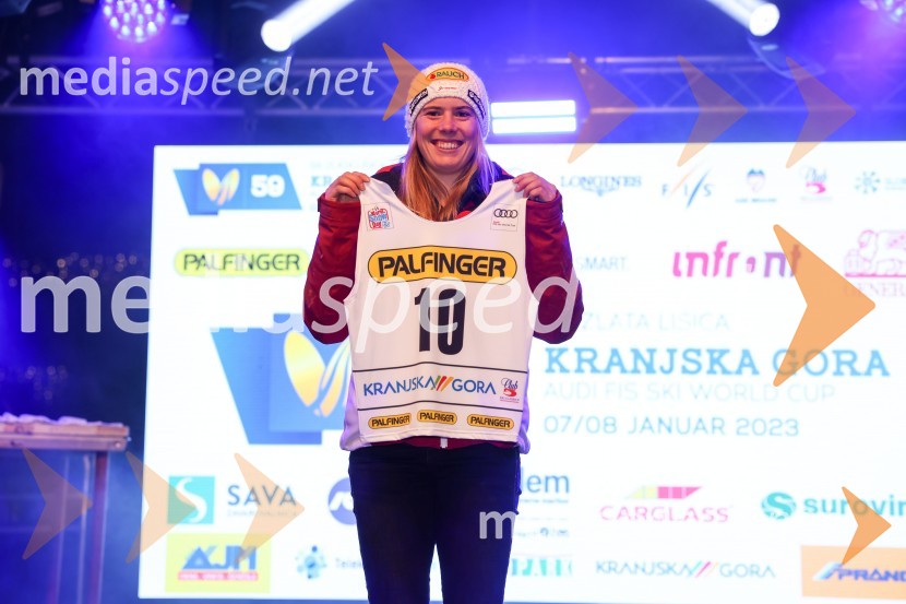  Katharina Liensberger, smučarka (Avstrija)Žreb prvega veleslaloma 59. Zlate lisice