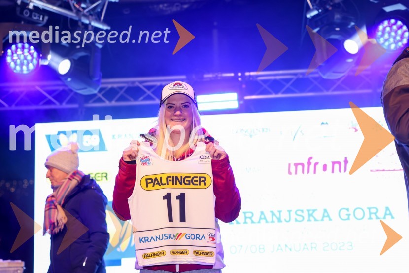  Katharina Truppe, smučarka (Avstrija)Žreb prvega veleslaloma 59. Zlate lisice