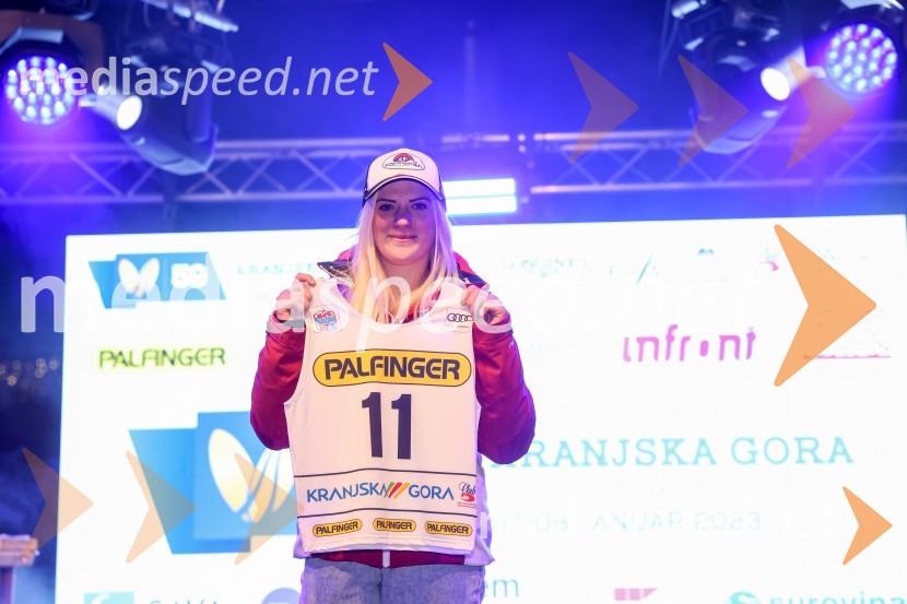  Katharina Truppe, smučarka (Avstrija)Žreb prvega veleslaloma 59. Zlate lisice