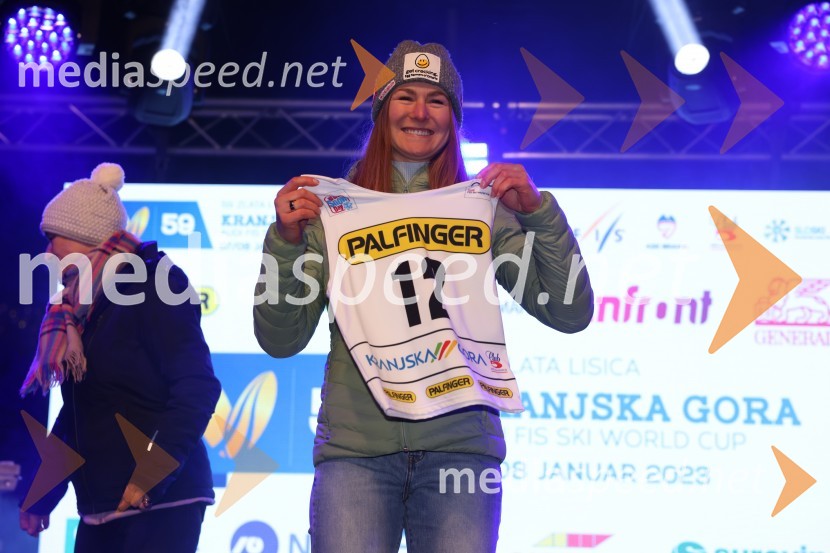  Valérie Grenier , smučarka (Kanada)Žreb prvega veleslaloma 59. Zlate lisice