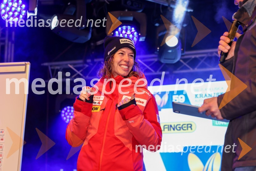  Michelle Gisin, smučarka (Švica)Žreb prvega veleslaloma 59. Zlate lisice