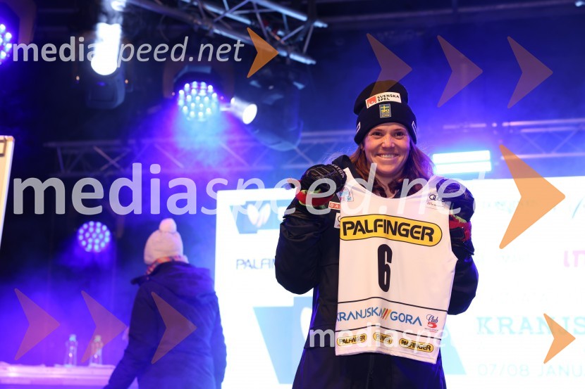  Sara Hector, smučarka (Švedska)Žreb prvega veleslaloma 59. Zlate lisice