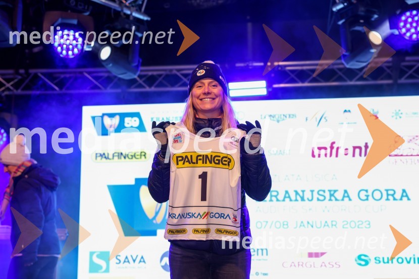  Tessa Worley, smučarka (Francija)Žreb prvega veleslaloma 59. Zlate lisice