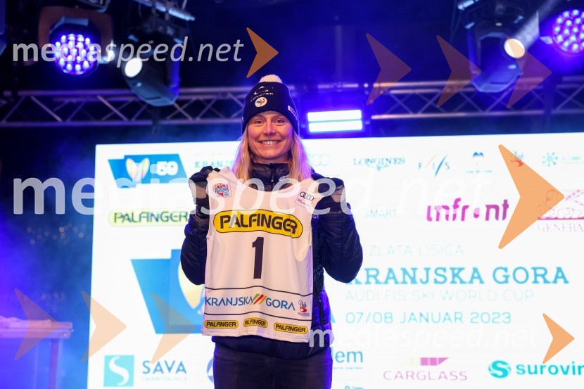  Tessa Worley, smučarka (Francija)Žreb prvega veleslaloma 59. Zlate lisice