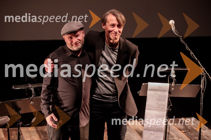  Jure Tori, glasbenik;  Aleš Šteger, programski direktor, BeletrinaMoja vojna harmonika, premiera zgodovinskega kabareta