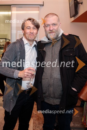  Aleš Šteger, programski direktor, Beletrina;  Jernej Lorenci, gledališki režiserMoja vojna harmonika, premiera zgodovinskega kabareta