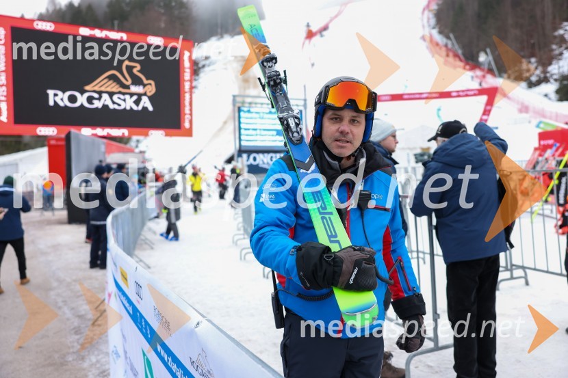  Mitja Dragšič, nekdanji smučar; vodja tekmovanja za Zlato lisico59. Zlata lisica, VIP sobota