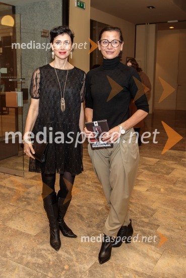  dr. Jerca  Legan, antropologinja;  Simona  Belle, služba za stike z javnostmi MGLShakespeare, premiera monoprojekta Sebastiana Cavazze