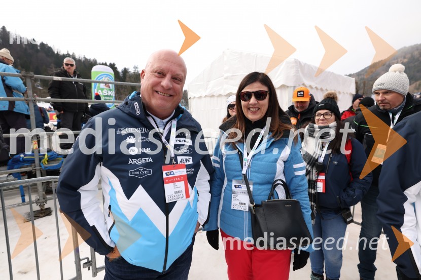  Iztok Klančnik, direktor Selectium Adriatics d.o.o., predsednik Zbora alpskih disciplin, Smučarska zveza Slovenije;  Maja Klančnik59. Zlata lisica, VIP sobota