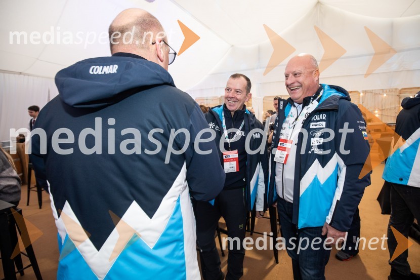  ... ;  Enzo Smrekar, predsednik uprave Droge Kolinske in glavni direktor strateškega poslovnega področja v Atlantic Grupi, predsednik SZS;  Iztok Klančnik, direktor Selectium Adriatics d.o.o., predsednik Zbora alpskih disciplin, Smučarska zveza Slovenije59. Zlata lisica, VIP sobota