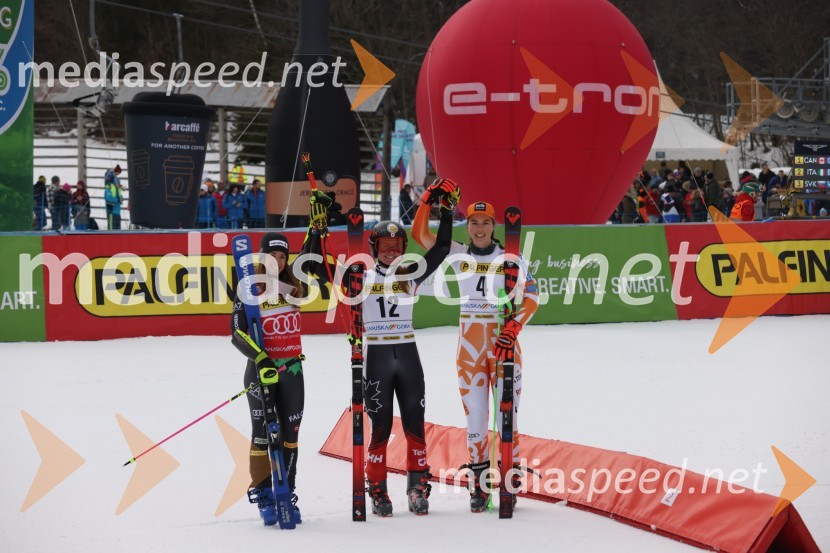  Marta Bassino, smučarka (Italija);  Valérie Grenier , smučarka (Kanada);  Petra Vlhova, smučarka (Slovaška)59. Zlata lisica, VIP sobota