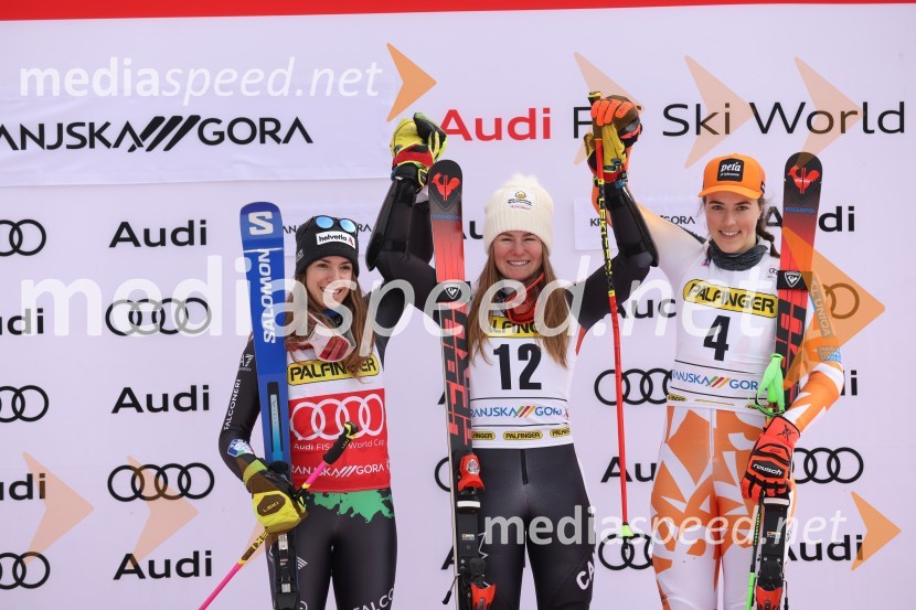  Marta Bassino, smučarka (Italija);  Valérie Grenier , smučarka (Kanada);  Petra Vlhova, smučarka (Slovaška)59. Zlata lisica, VIP sobota