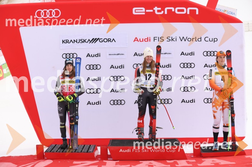  Marta Bassino, smučarka (Italija);  Valérie Grenier , smučarka (Kanada);  Petra Vlhova, smučarka (Slovaška)59. Zlata lisica, VIP sobota