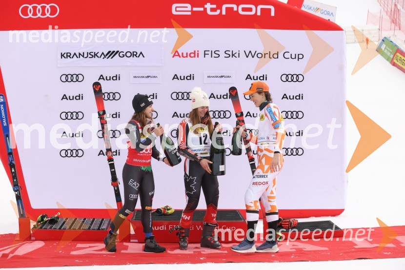  Marta Bassino, smučarka (Italija);  Valérie Grenier , smučarka (Kanada);  Petra Vlhova, smučarka (Slovaška)59. Zlata lisica, VIP sobota