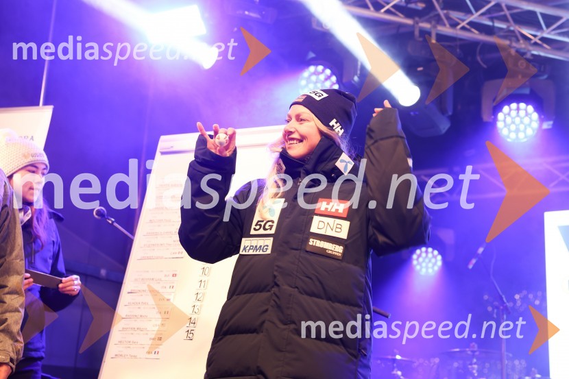  Ragnhild Mowinckel, smučarka (Norveška)Sobotna podelitev in žreb, 59. Zlata lisica