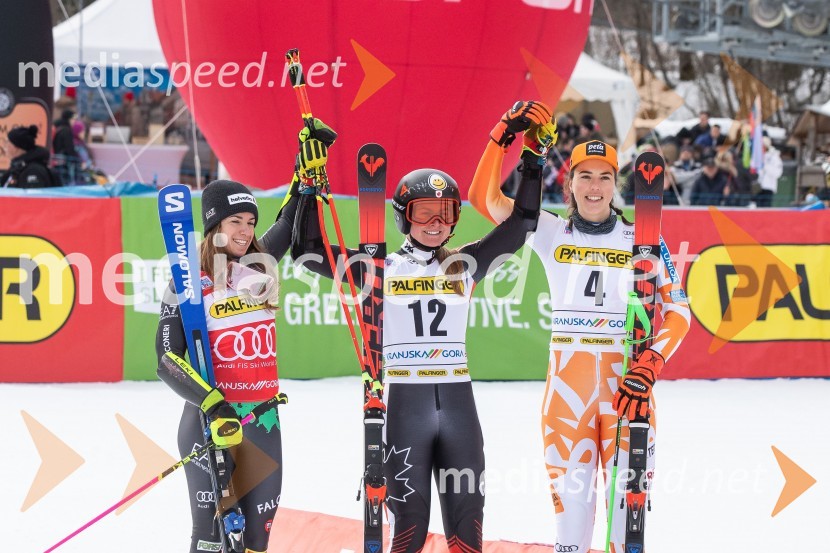  Marta Bassino, smučarka (Italija);  Valérie Grenier , smučarka (Kanada);  Petra Vlhova, smučarka (Slovaška)59. Zlata lisica, VIP sobota