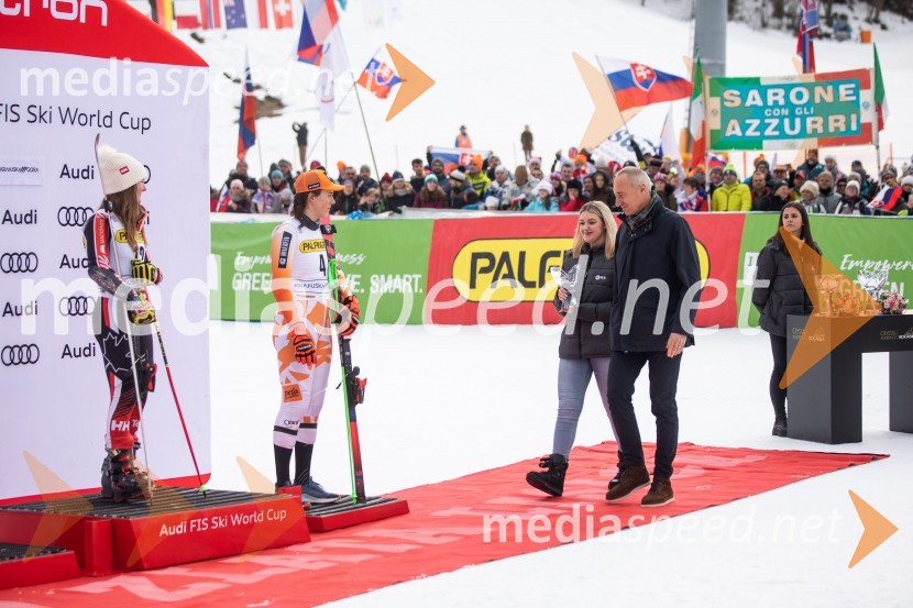  Valérie Grenier , smučarka (Kanada);  Petra Vlhova, smučarka (Slovaška);  ... ;  Jošt Dolničar, predsednik uprave, Zavarovalnica Sava59. Zlata lisica, VIP sobota