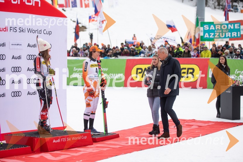  Valérie Grenier , smučarka (Kanada);  Petra Vlhova, smučarka (Slovaška);  ... ;  Jošt Dolničar, predsednik uprave, Zavarovalnica Sava59. Zlata lisica, VIP sobota