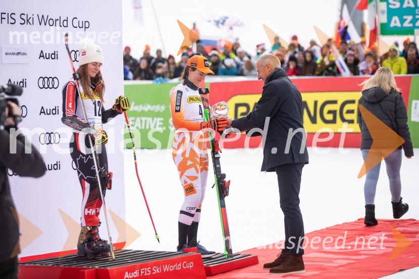  Valérie Grenier , smučarka (Kanada);  Petra Vlhova, smučarka (Slovaška);  Jošt Dolničar, predsednik uprave, Zavarovalnica Sava59. Zlata lisica, VIP sobota