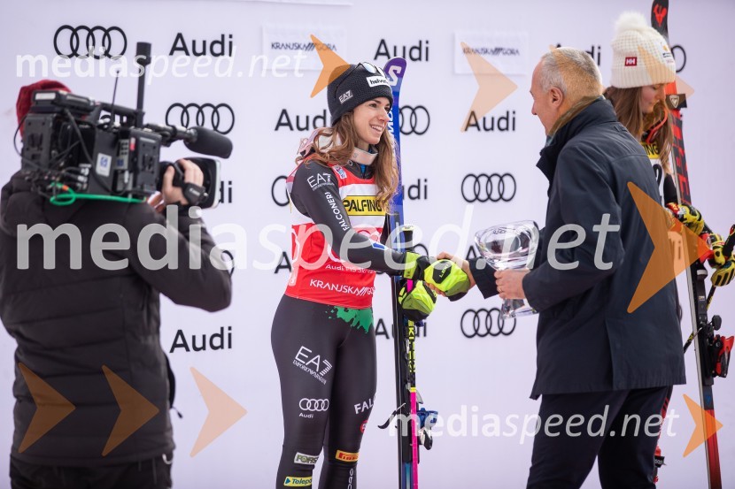  Marta Bassino, smučarka (Italija);  Jošt Dolničar, predsednik uprave, Zavarovalnica Sava59. Zlata lisica, VIP sobota