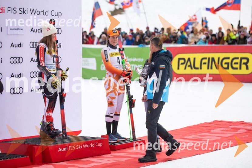  Valérie Grenier , smučarka (Kanada);  Petra Vlhova, smučarka (Slovaška);  Enzo Smrekar, predsednik uprave Droge Kolinske in glavni direktor strateškega poslovnega področja v Atlantic Grupi, predsednik SZS59. Zlata lisica, VIP sobota