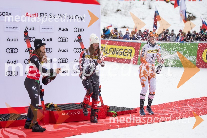  Marta Bassino, smučarka (Italija);  Valérie Grenier , smučarka (Kanada);  Petra Vlhova, smučarka (Slovaška)59. Zlata lisica, VIP sobota