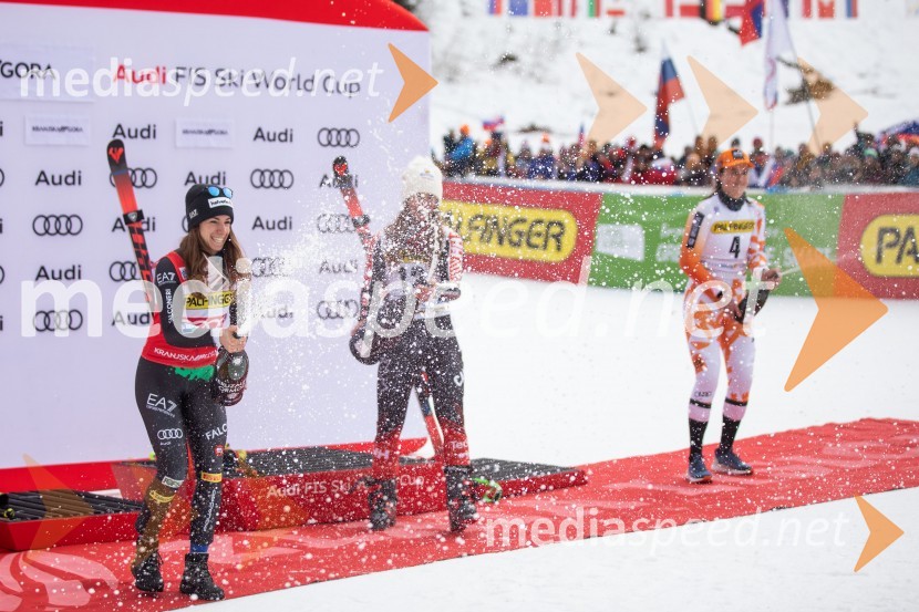  Marta Bassino, smučarka (Italija);  Valérie Grenier , smučarka (Kanada);  Petra Vlhova, smučarka (Slovaška)59. Zlata lisica, VIP sobota