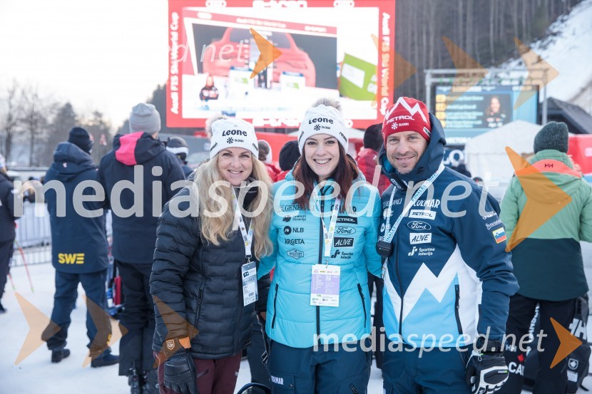  Špela Pretnar, nekdanja smučarka in predstavnica za odnose z javnostmi,Smučarska zveza Slovenije ;  Andreja  Slokar, smučarka;  Rene Mlekuž, nekdanji smučar59. Zlata lisica, nedelja