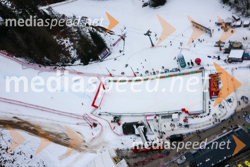 Kranjska Gora in Zlata lisica iz zraka
